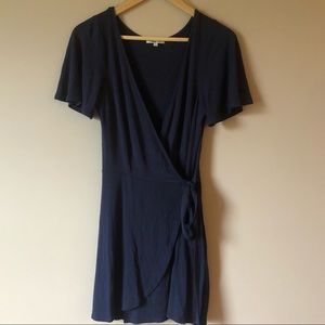 Charlotte Russe Wrap Flare Mini Dress